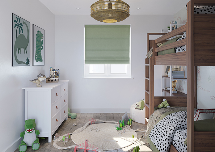 Stamford, Celedon - Twist&Fit Roman Blind - Image 9